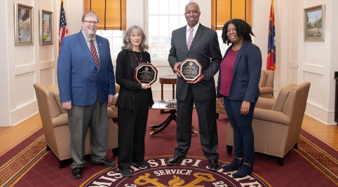Diversity Inclusion winners Rachel Welborn and Christopher Hunter